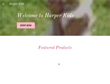Tablet Screenshot of harperkidsclothing.com